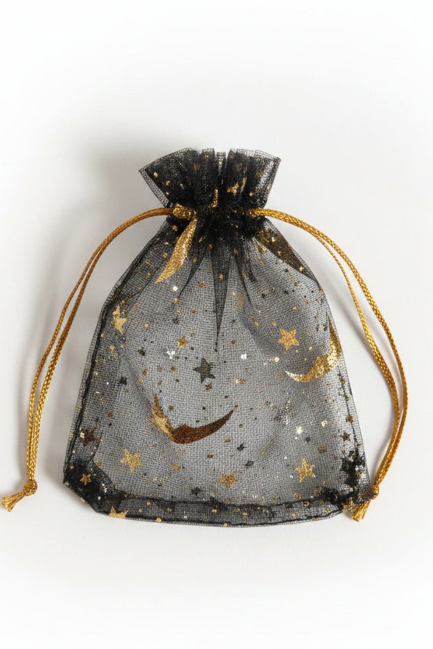 Dovanų maišelis juodas (7x9cm) - Photini Shop