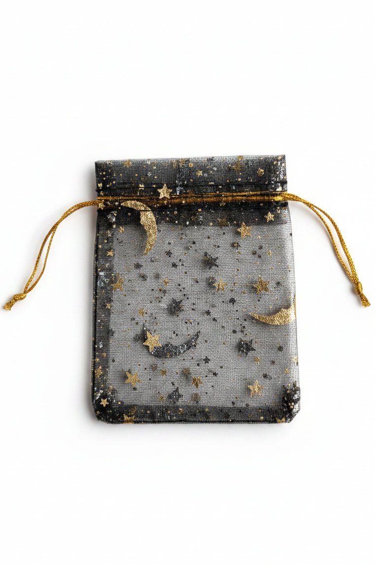 Dovanų maišelis juodas (7x9cm) - Photini Shop