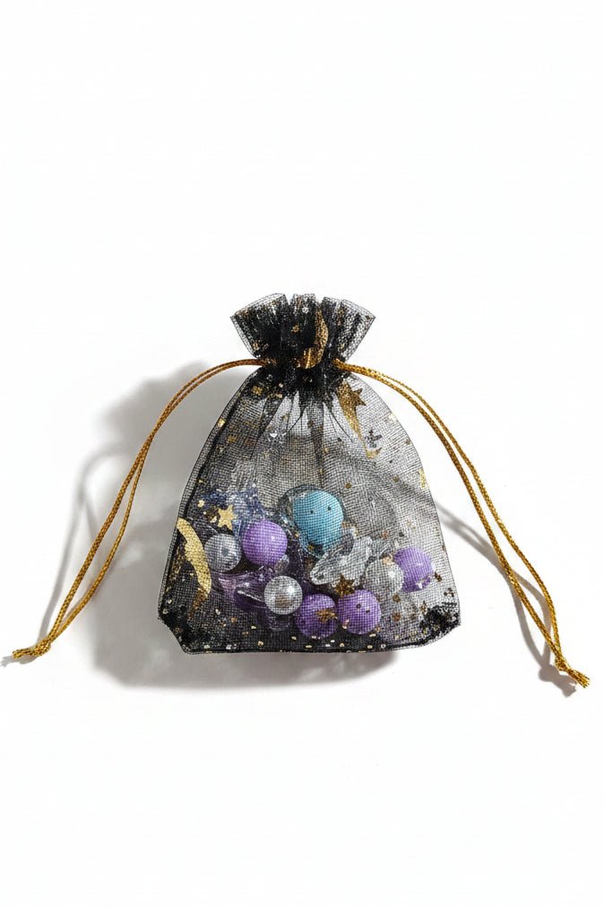 Dovanų maišelis juodas (7x9cm) - Photini Shop