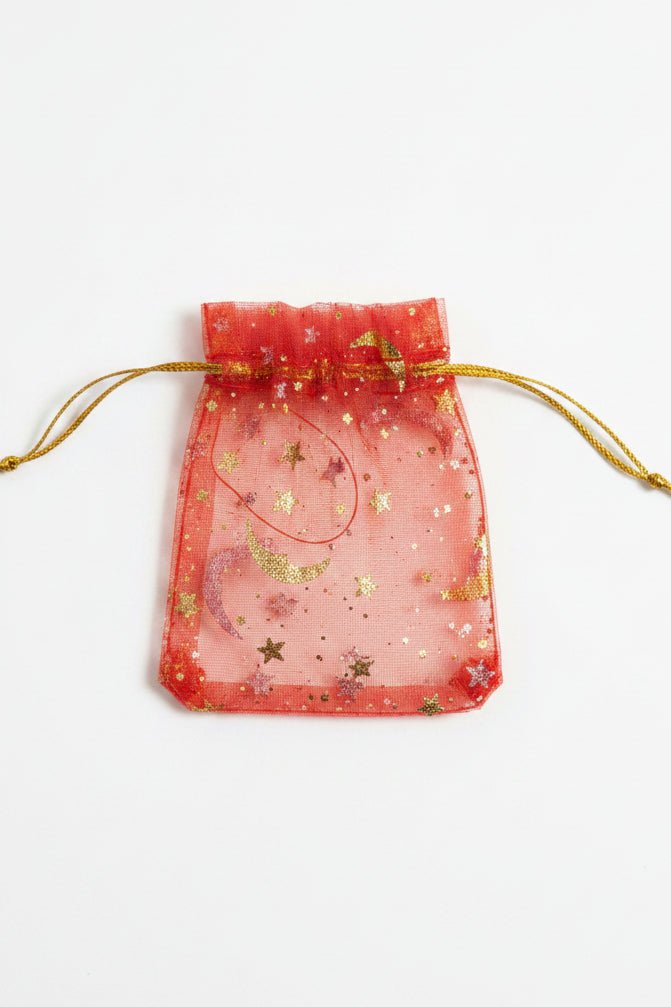 Dovanų maišelis raudonas (7x9cm) - Photini Shop