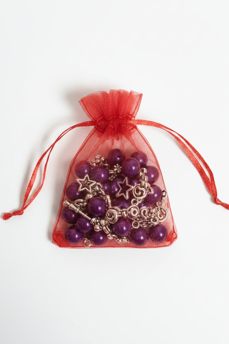 Dovanų maišelis raudonas (7x9cm) - Photini Shop